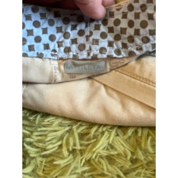 Athleta Khaki wide leg trouser Hiking pants size 16 T - Picture 5 of 6